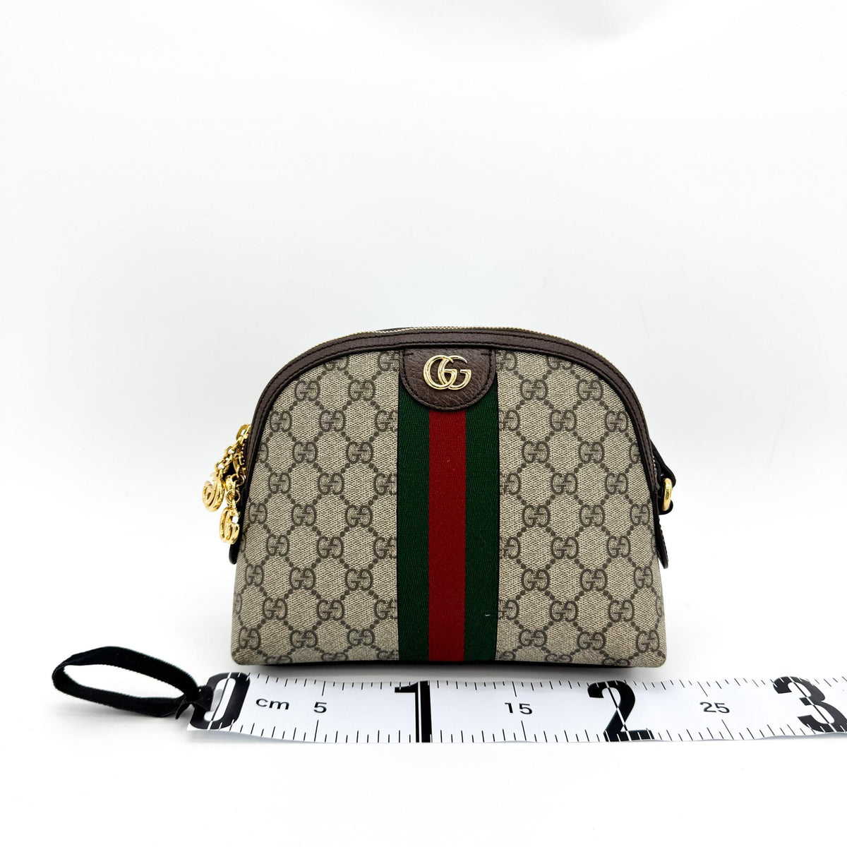 Gucci Ophidia Dome GG Coated Canvas, Brown, Canvas, Shoulder Bag
