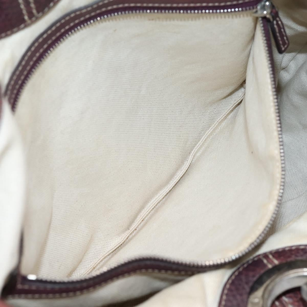 Gucci Charlotte Leather, Brown, Leather, Tote Bag