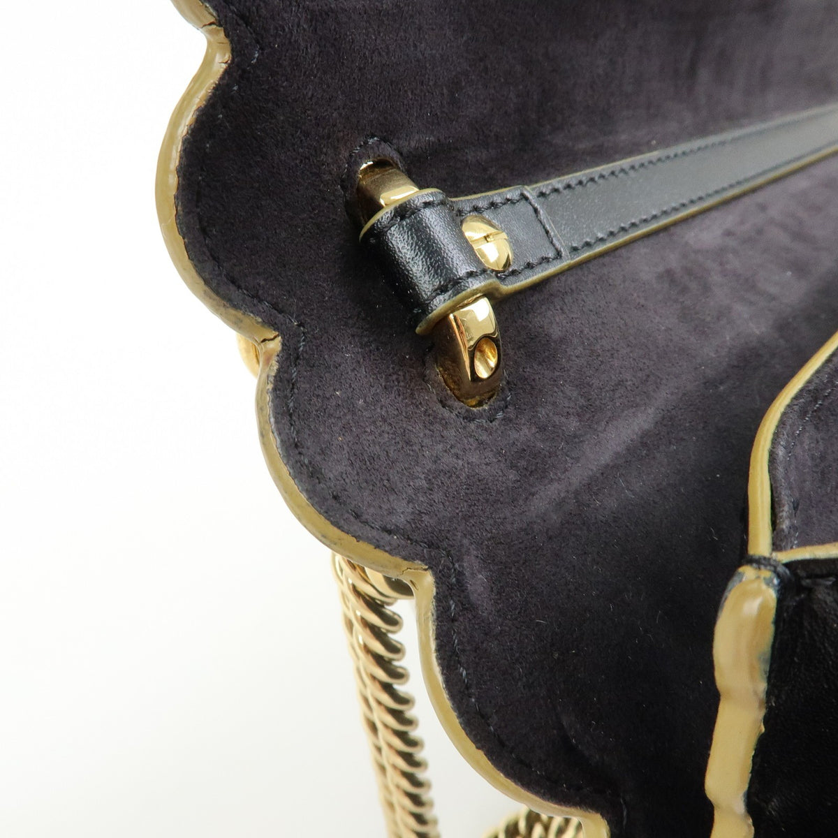 Fendi Kan I Leather, Black, Leather, Shoulder Bag