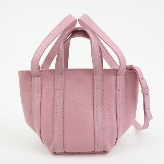 Balenciaga Everyday 2.0 North South Leather, Pink, Leather, Tote Bag