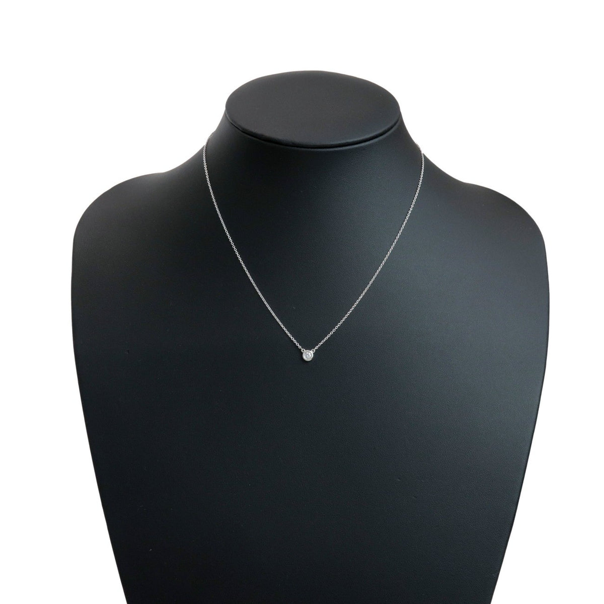 Tiffany & Co. Elsa Peretti Diamonds By The Yard Pendant Sterling Silver with Diamond, Silver, Sterling Silver, Necklace
