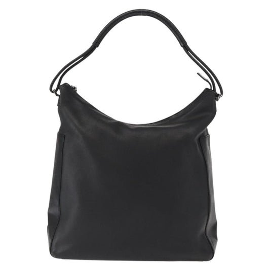 Gucci Vintage Interlocking G Flap Shoulder Bag Leather, BLACK, LEATHER, Shoulder bag