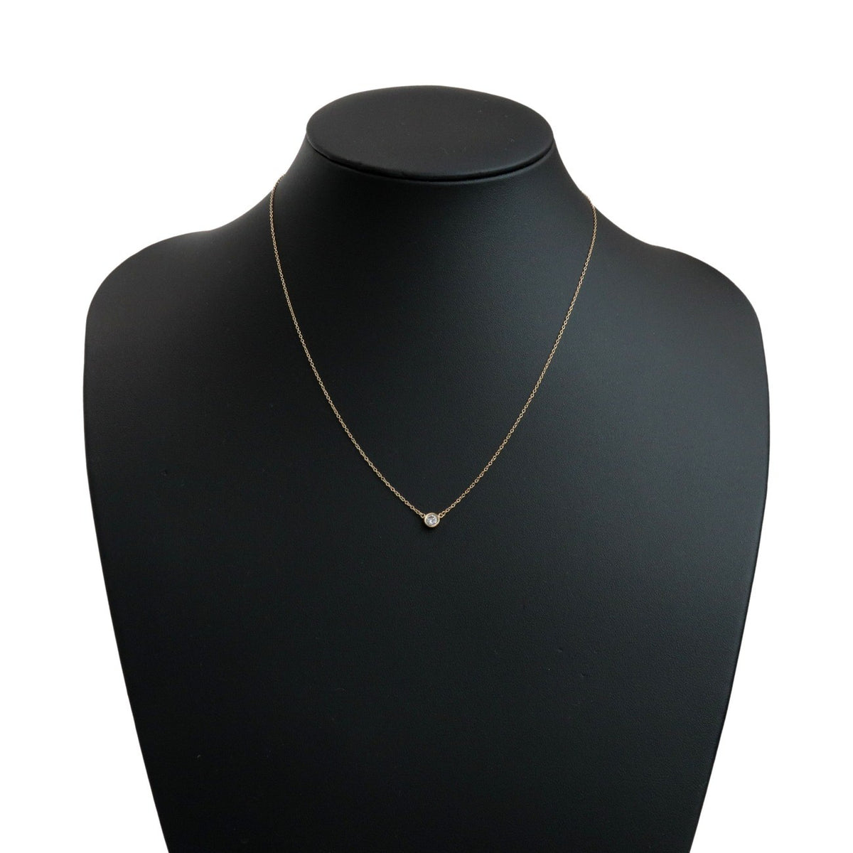 Tiffany & Co. Elsa Peretti Diamonds By The Yard Pendant 18K Yellow Gold with Diamond, Gold, Yellow Gold, Necklace