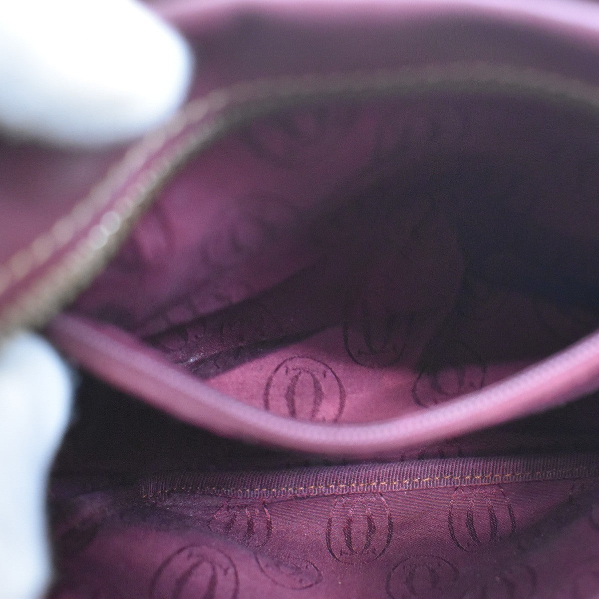 Cartier Must de Cartier Leather, Red, Leather, Shoulder Bag
