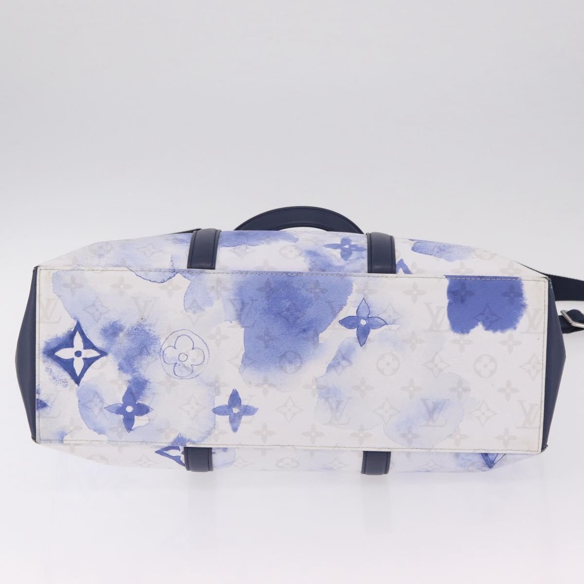 Louis Vuitton New Limited Edition Monogram Watercolor Canvas, Blue, Canvas, Tote Bag