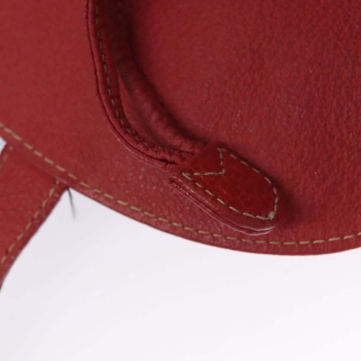 Gucci Vintage Bamboo Suede and Leather, Red, Suede, Backpack