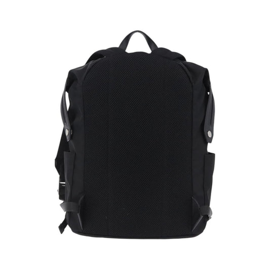 Fendi Fiend Nylon with Printed Leather, Black, Nylon, Backpack