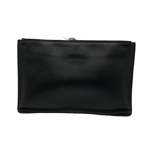 Fendi Monster Leather, Black, Leather, Clutch