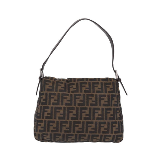 Fendi Zucchino Mamma Baguette Canvas, Multicolour, Canvas, Shoulder Bag