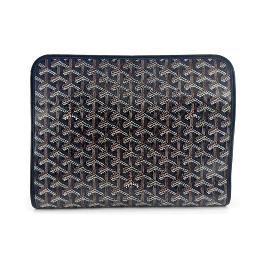 Goyard Jouvence Toiletry Coated Canvas, Black, Canvas, Clutch