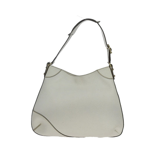 Gucci 1955 Horsebit Leather, White, Canvas, Shoulder Bag