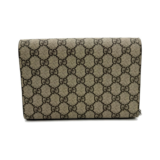 Gucci Dionysus Chain GG Coated Canvas, Brown, Canvas, Crossbody Bag