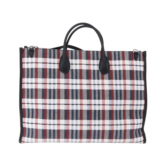 Gucci ICCUG Tote Embroidered Faux Raffia, Multicolour, Canvas, Tote Bag