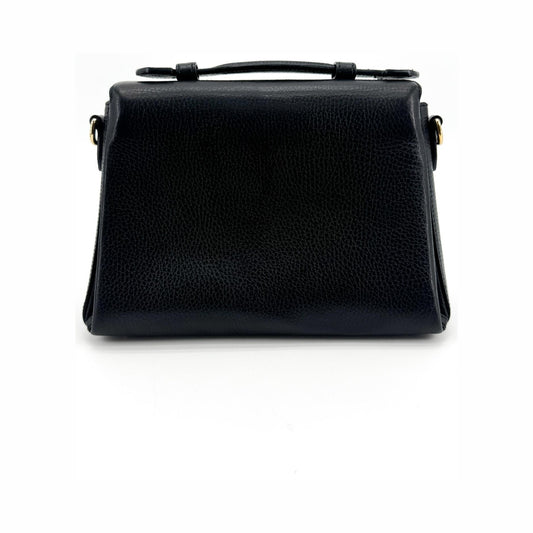Gucci Interlocking Leather, Black, Leather, Shoulder Bag
