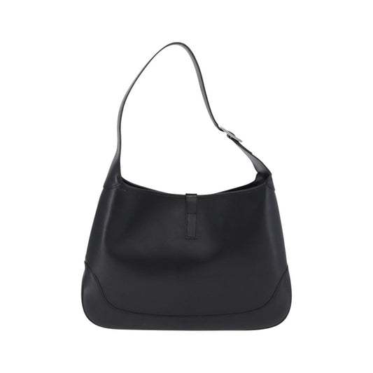 Gucci Jackie O Bouvier Hobo Leather, Black, Leather, Shoulder Bag