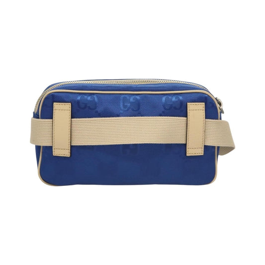 Gucci Off The Grid Belt GG Econyl, Blue, Canvas, Shoulder Bag
