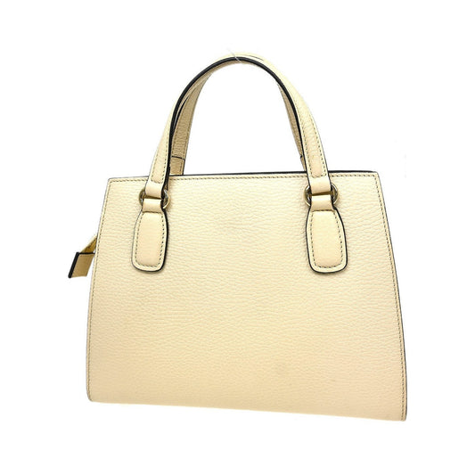 Gucci Soho Convertible Top Handle Satchel Leather, Beige, Leather, Handbag