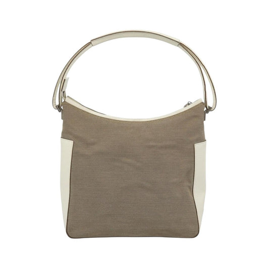 Gucci Vintage Hobo Canvas, Beige, Canvas, Shoulder Bag