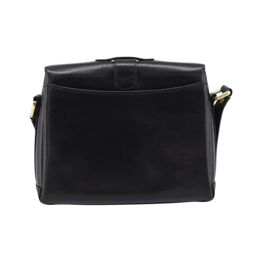 Gucci Vintage Leather, Black, Leather, Shoulder Bag