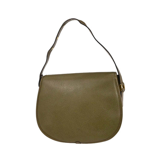 Gucci Vintage Leather, Green, Leather, Handbag