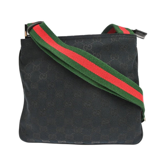 Gucci Web Strap Zip Messenger - Brandsamsara