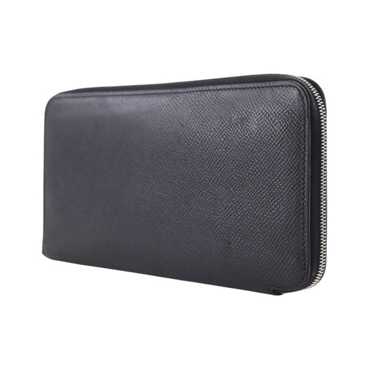 Hermes Azap Zip Around Silk'in Epsom, Black, Leather, Wallet