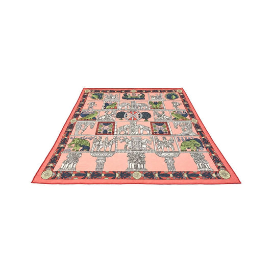 Hermes Carré 40 TORANA 40, Pink, Silk, Scarf