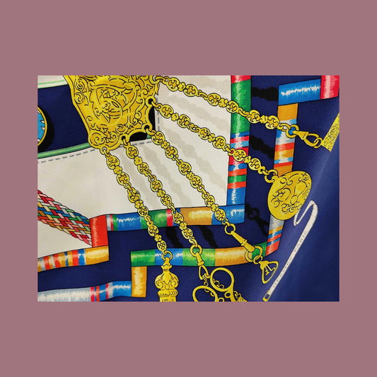 Hermes Carré 90 Silk multicolor, Multicolour, Silk, Scarf