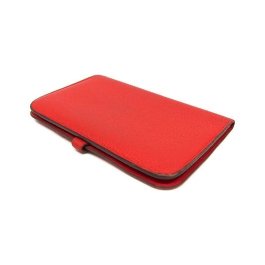 Hermes Dogon Duo Combined Leather, Red, Leather, Wallet