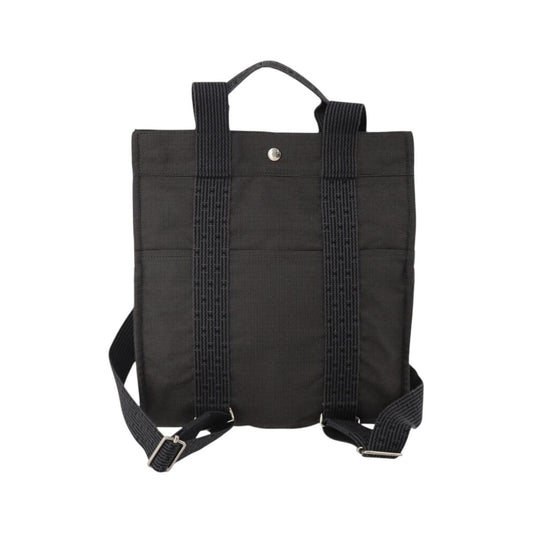 Hermes Herline Canvas, Gray, Canvas, Backpack