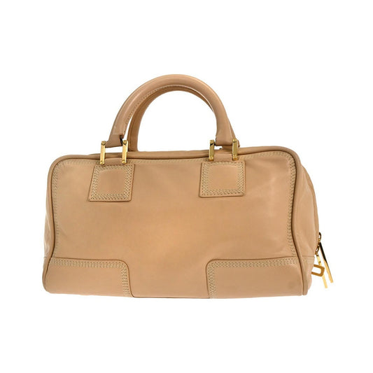Loewe Amazona Leather, Beige, Leather, Handbag