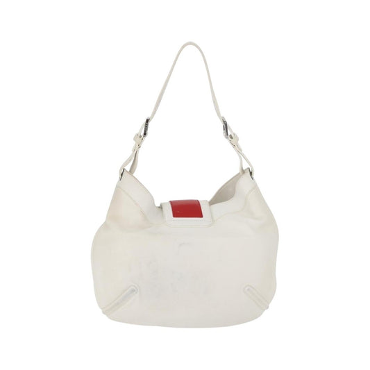 Loewe Anagram Leather, White, Leather, Shoulder Bag