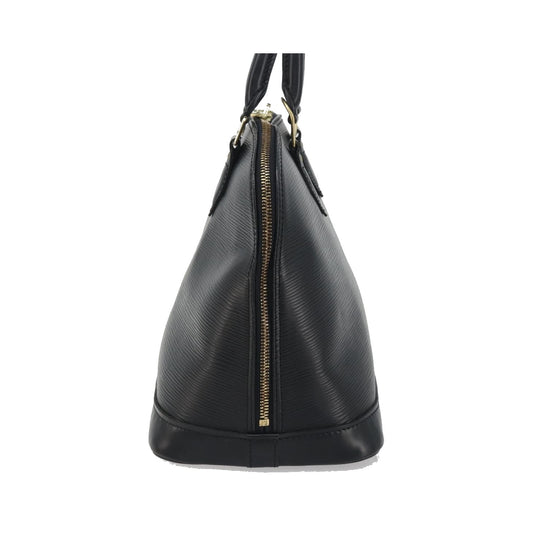 Louis Vuitton Alma Epi Leather, Black, Leather, Handbag