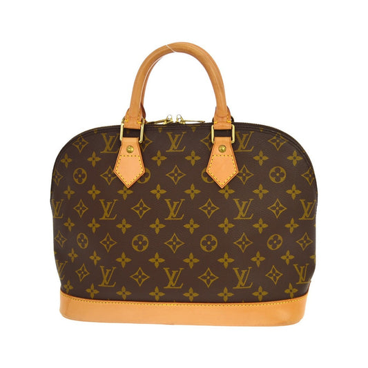 Louis Vuitton Alma Monogram, Brown, Canvas, Handbag