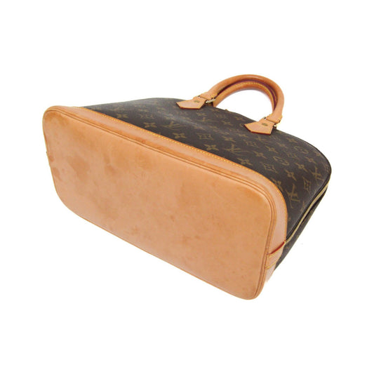 Louis Vuitton Alma Monogram Canvas, Brown, Canvas, Handbag