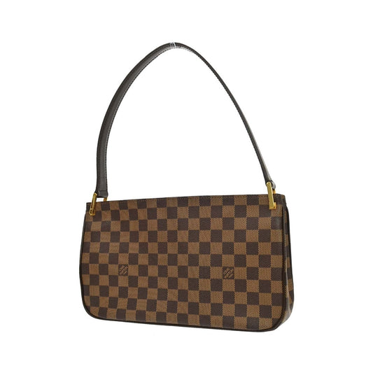 Louis Vuitton Aubagne Damier Ebene, Brown, Canvas, Handbag