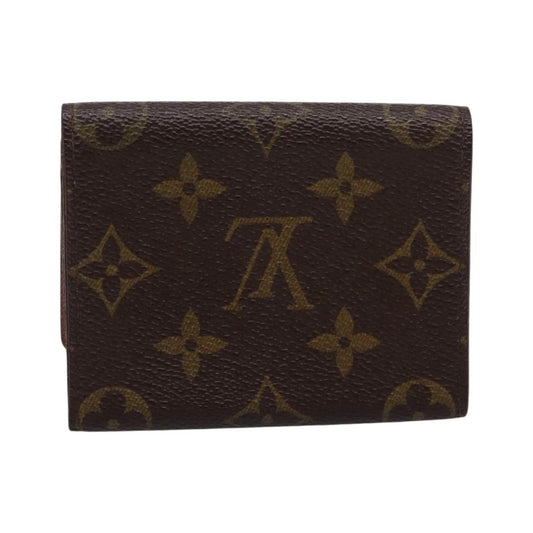 Louis Vuitton Bifold Card Case Canvas, Brown, Canvas, Clutch