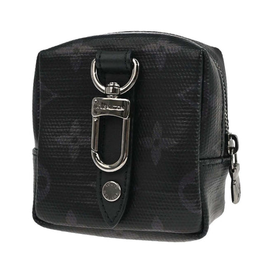 Louis Vuitton Box Pouch Bag Charm and Belt Charm Rainbow Monogram Eclipse Canvas, Black, Leather, Charm