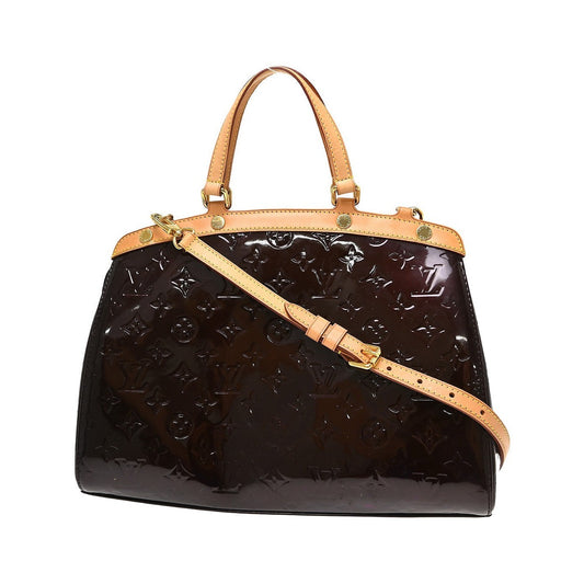 Louis Vuitton Brea Monogram Vernis, Purple, Patent Leather, Handbag