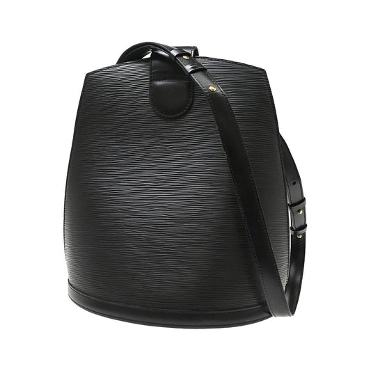 Louis Vuitton Cluny Epi, Black, Leather, Shoulder Bag