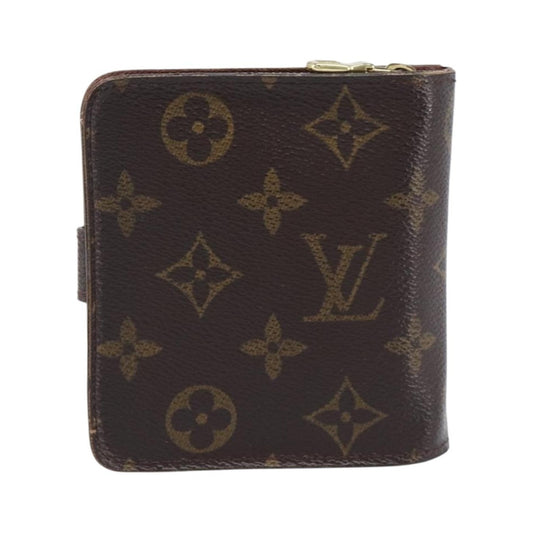Louis Vuitton Compact Zippe Monogram Canvas, Brown, Canvas, Wallet