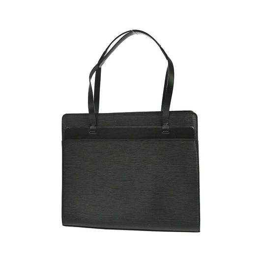 Louis Vuitton Croisette Epi, Black, Leather, Handbag