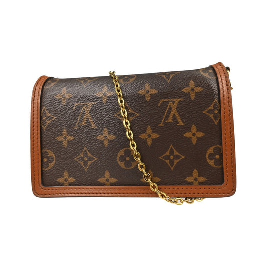 Louis Vuitton Dauphine Chain Reverse Monogram Canvas, Brown, Canvas, Shoulder Bag