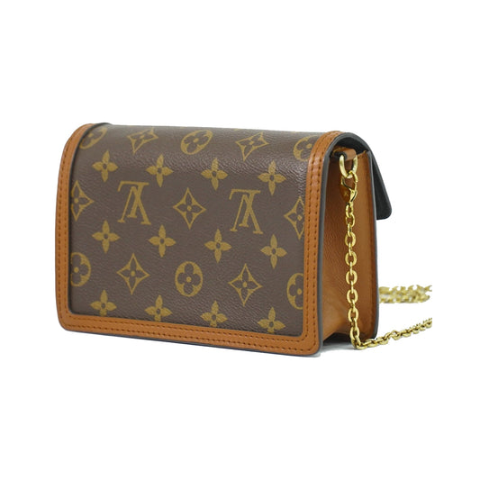 Louis Vuitton Dauphine Reverse Monogram Canvas, Brown, Canvas, Shoulder Bag