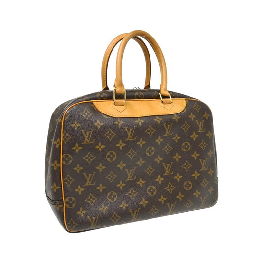 Louis Vuitton Deauville Monogram, Brown, Canvas, Handbag