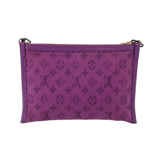 Louis Vuitton Double Flat Messenger Limited Edition Logo Story Monogram Canvas and Denim, Multicolour, Canvas, Shoulder Bag
