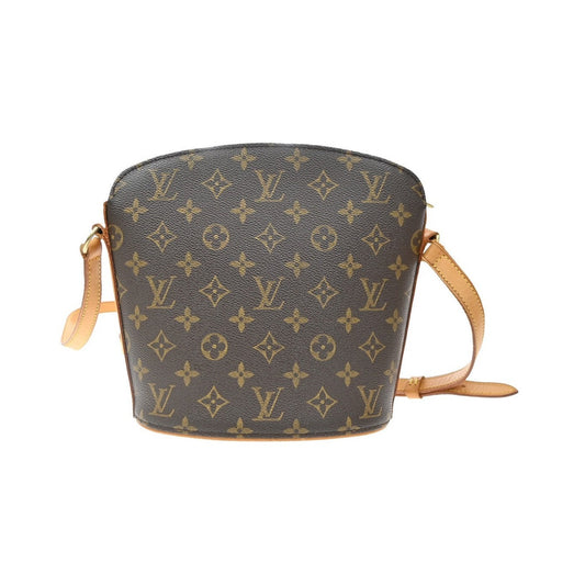 Louis Vuitton Drouot Monogram Canvas, Brown, Canvas, Shoulder Bag