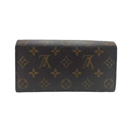 Louis Vuitton Emilie Monogram Canvas, Brown, Canvas, Wallet