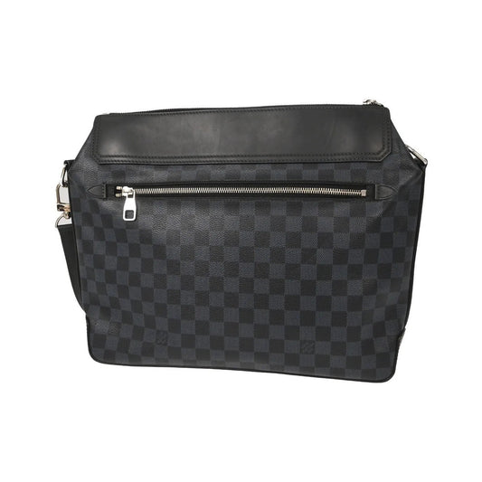 Louis Vuitton Greenwich Messenger Damier Cobalt, Black, Canvas, Shoulder Bag