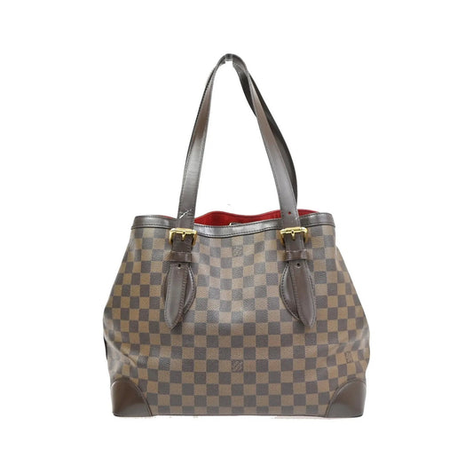 Louis Vuitton Hampstead Damier, Brown, Canvas, Tote Bag